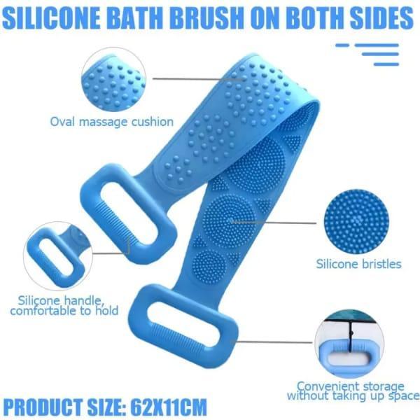 Silicone Back Scrubber Bath Belt